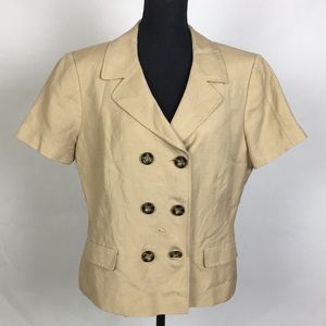 Tahari Arthur S. Levine Woman’s Blouse Taupe sz 16